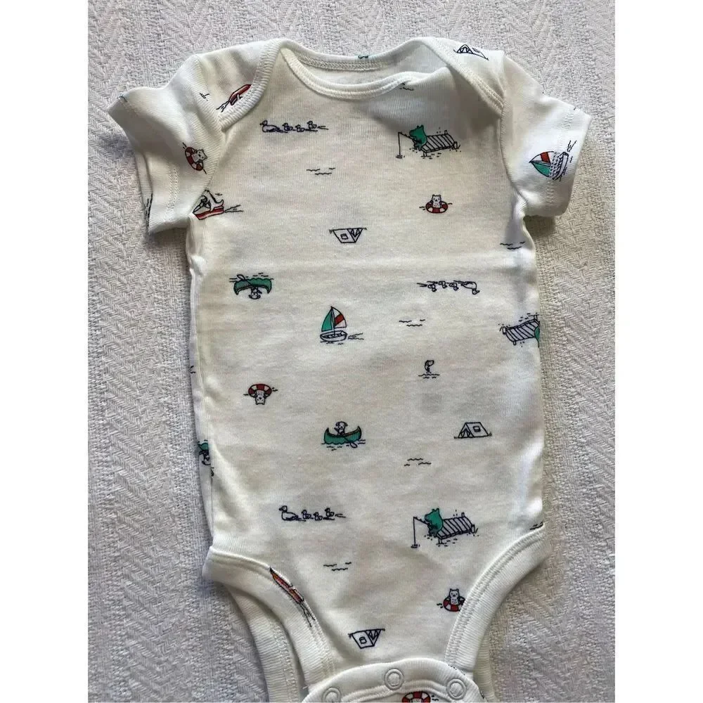 Carter's Baby Boy 3 Month 3-Piece Sailboat Bodysuit & Pants Set
